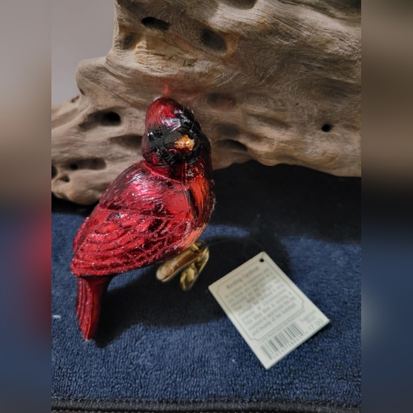 Old World Christmas Resting Cardinal Ornament - Picture 5 of 6